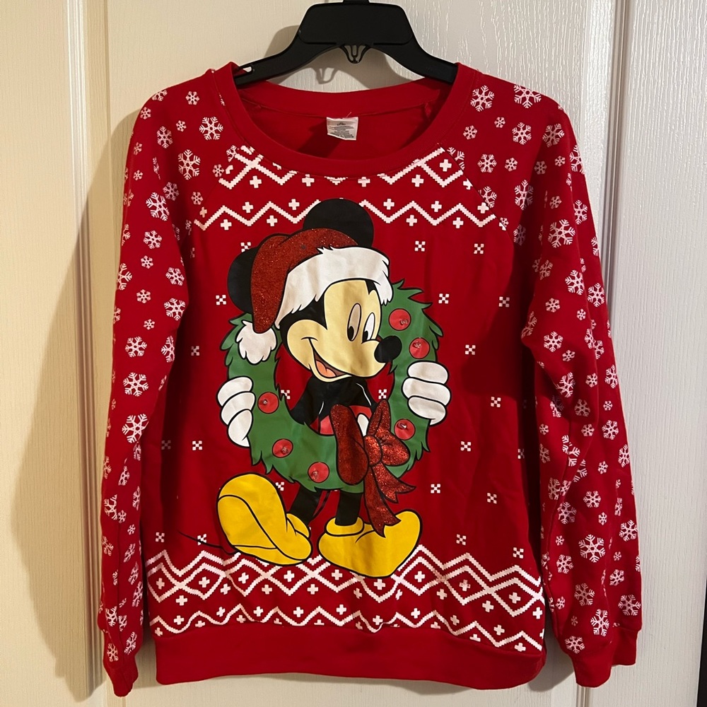Disney Christmas Mickey Mouse Light Up Sweatshirt - Gem
